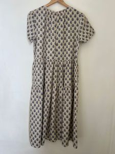 Floral Print Tiered Midi Dress