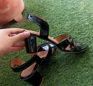 Black Heeled Sandals