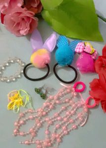 Girl's Jewelry and Hair Accessories Bundle