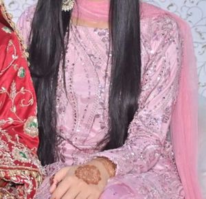Tea Pink Garara/Sharara For Wedding Full Hand Work