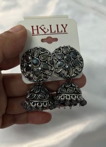 oxidized Jhumka Earrings