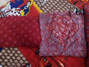 Floral Print Kurta Pajama Set