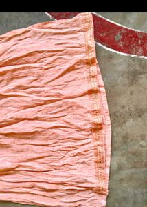 Peach Embroidered Indian Dress