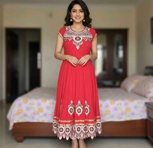Beautiful Gown With Churidar Pant