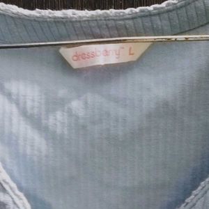 Baby Blue Top Y2k | Coquette