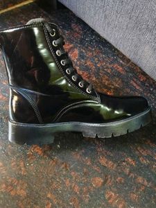Black Patent Boots