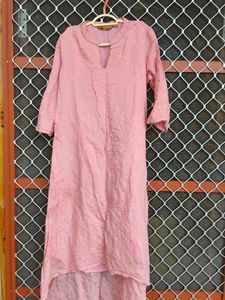 Pink Cotton Kurta