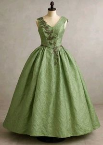 💚Elegant Green Ethnic Gown