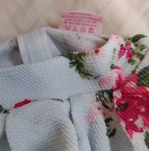 Floral Ruffle Collar Top