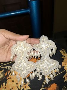 Beautiful White Earrings