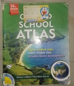OXFORD SCHOOL ATLAS 34 GEOGRAPHY WORLD MAP STUDENT