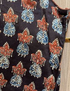 Ethnic Print Sleeveless Jacket