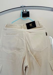 Straight Leg Cargo Jeans For Women