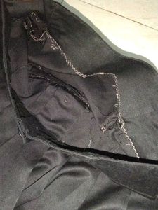 High Waisted Black Adjustable Skirt