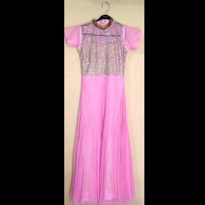 Pink Sequin Party Dress