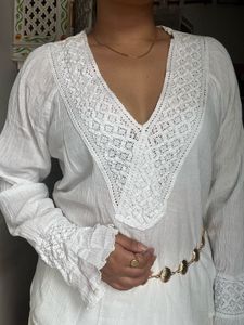 White Kurti