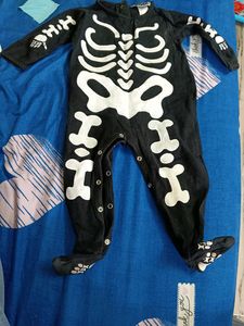 unisex Skeleton Romper