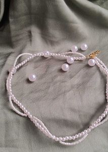 Handmade Pinterest Pearl Necklace