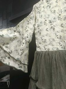 Tiered Floral Print Dress