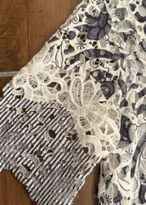 Lace Overlay Casual Dress