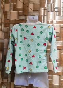 Cute Patterned Long Sleeve Sweater