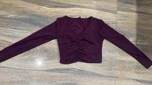 Stylish Purple Crop Top