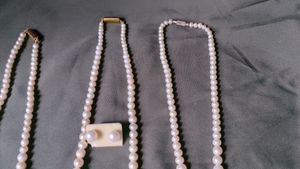 Channel Pearl Necklaces