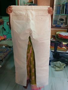 Cream Colour Formal Pant