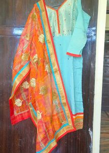 Kurta With Trouser And Dupatta