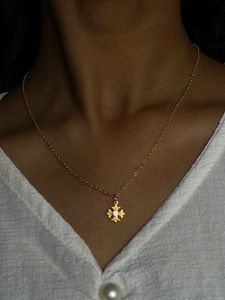 GOLD Cross Shine Necklace