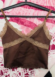 Lace Trim Cami Top