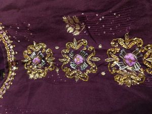 Purple Embroidered Kurta Set