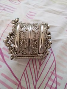 Oxidised Silver Bangle