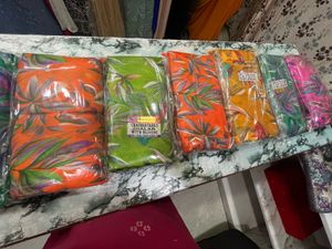Mulmul Cotton With Contrast Blouse