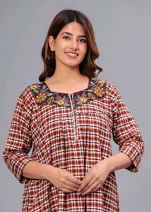 Winter cotswool Checkered Nighty