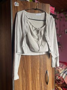 Cardigan & Top Set S to M