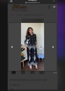 Coord Set Black Work