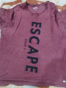 Navy Blue V-Neck Knit Top