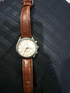 Titan Brown Leather Watch