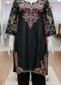 Elegant Embroidered Kurta Set