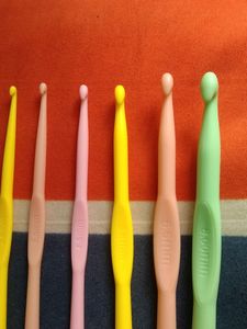 6 Multicolour Crochet Sticks✨
