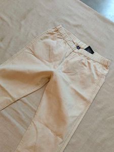 Beige Casual Pants