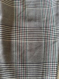 Plaid High-Waisted Pants