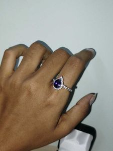 Amethyst Colour Stone Ring