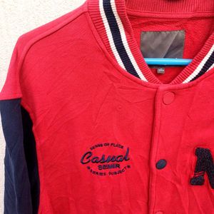 🟥Red Varsity Jacket Semir