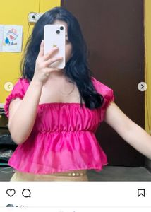 Pink Peplum Top
