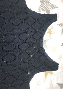 Black Kurti with Sequins