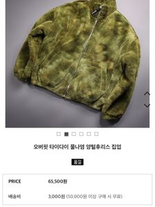 Olive Green Furry Zip-Up Jacket korean brand