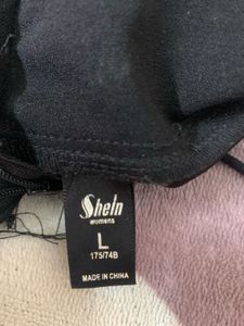 Lace-Up Black Shorts