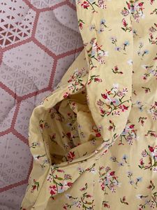 Girls Yellow Floral Dress